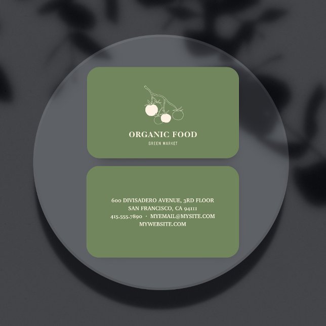 Carte De Visite Alimentation écologique moderne (Créateur téléchargé)