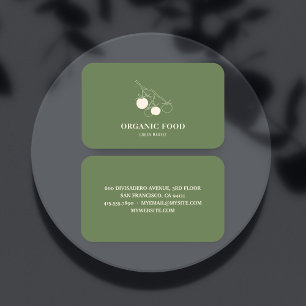 Carte De Visite Alimentation écologique moderne