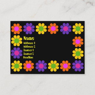 Carte De Visite Alimentation par fleur rétro