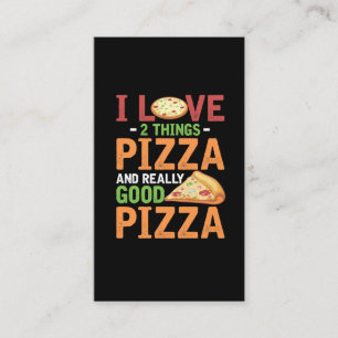 Carte De Visite Alimentation Rapide Pizza Slice Lover