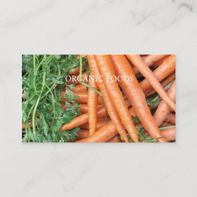 Carte De Visite Aliments biologiques (Devant)