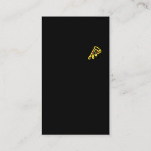 Carte De Visite Aliments de préparation rapide au néon de T-shir