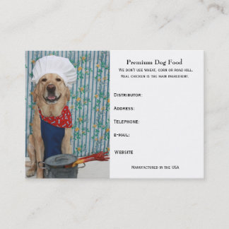 Carte De Visite Aliments pour chiens de la meilleure qualité