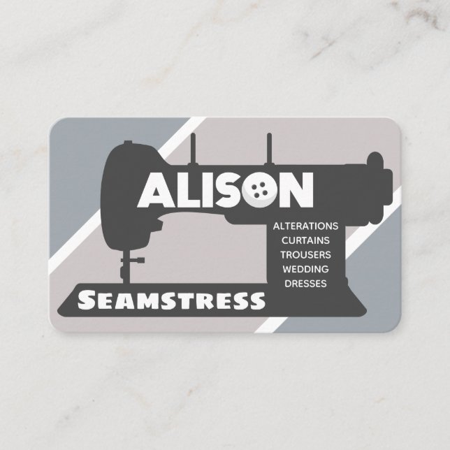 Carte de visite Alison Seamstress (Devant)