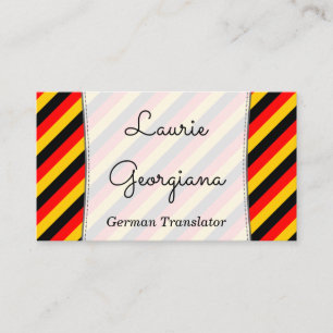 Carte de visite allemand de traducteurs