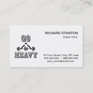 Carte De Visite Aller lourd