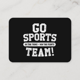 Carte De Visite Allez l'équipe sportive ! Sports amusants