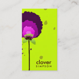 CARTE DE VISITE ALLIUM DE POURPLE 311-ALLURANT   FLUORESCENT, FLUO