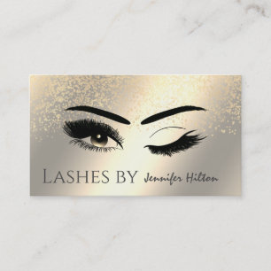 Carte De Visite Alluring patina or lashes wink yeux de maquillage