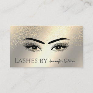 Carte De Visite Alluring patina or lashes yeux de maquillage