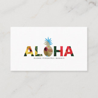 Carte De Visite Aloha and pineapple Hibiscus pictures