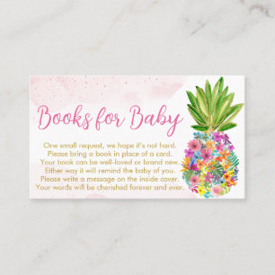 Carte De Visite Aloha Baby shower Livres pour bébé