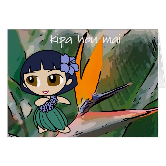 Carte de visite "Aloha Honeys" (Devant horizontal)