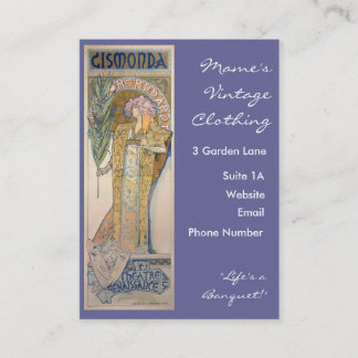 Carte De Visite Alphonse Mucha - Sarah Bernhard Peinture