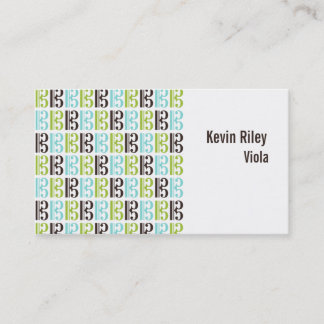 Carte De Visite Alto Clef Viola Player enseignant musicien