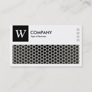 Carte De Visite Alvéolé Chaud - Logo et Panneau v2 - Noir