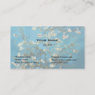 Carte De Visite Amandier en fleurs par Vincent van Gogh.