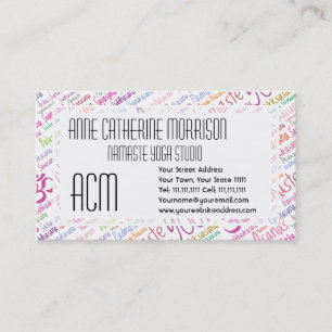Carte De Visite Amant de yoga