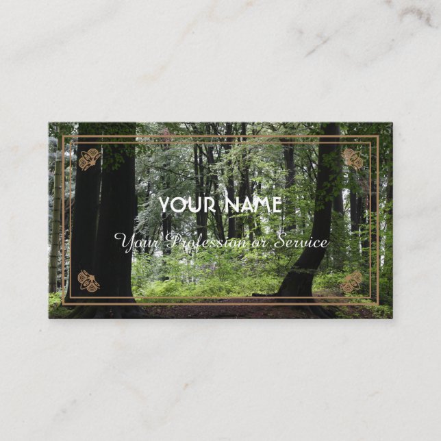 Carte De Visite Amateurs de forêts naturelles et protecteurs de la (Devant)