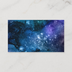Carte De Visite Amateurs de galaxie Starry Space Blue Sky White Sp