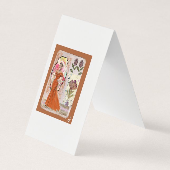 Carte De Visite Amber Élégance (Devant)