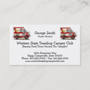 Carte De Visite Ambulance de camion de boîte