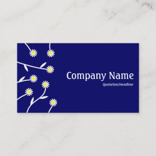 Carte De Visite Aménagement de fleurs - bleu marine 000066