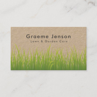 Carte De Visite Aménagement du jardin de l'entretien de la pelouse