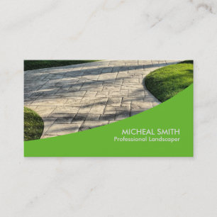 Carte De Visite Aménagement du professionnel de jardinier de soin