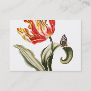 Carte De Visite Aménagement floral d'aquarelle de la tulipe de