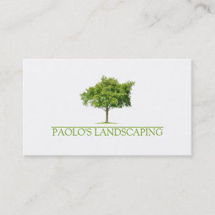 Carte De Visite Aménagement paysager d'arbres Green Clean