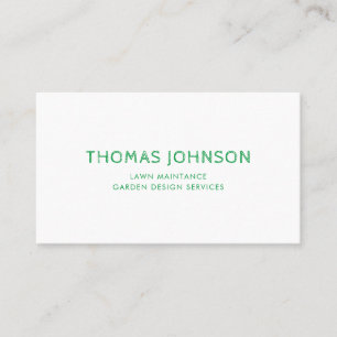 Carte De Visite Aménagement paysager de jardinage minimaliste mode