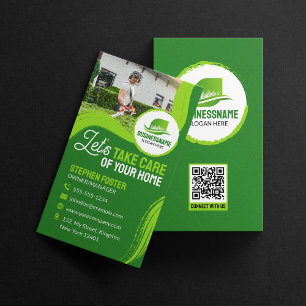 Carte De Visite Aménagement paysager professionnel Entretien de pe