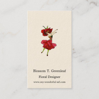 Carte De Visite American Beauty Rose, Whimsical Flowers Livre Art