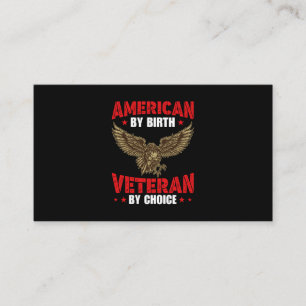 Carte De Visite American By Birth Veteran