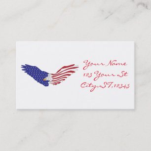 Carte De Visite American Eagle Thunder_Cove 4 juillet patriotique