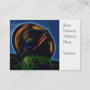 Carte De Visite Amérindien Totem Pole Fractal Art Design