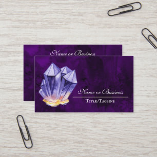 Carte De Visite Amethyst Crystal Purple Belle