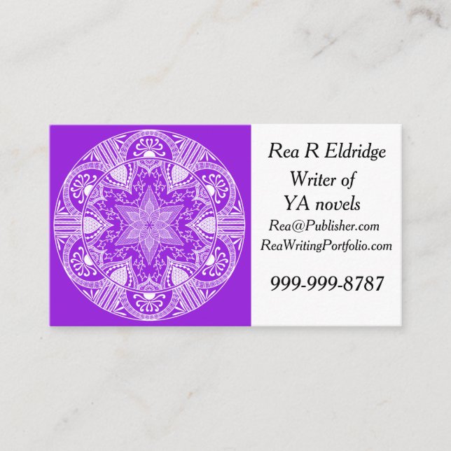 Carte De Visite Amethyst Mandala (Devant)