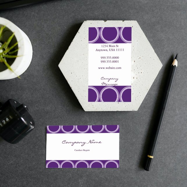 Carte de visite Amethyst Rivets (Amethyst Rivets Business Card)