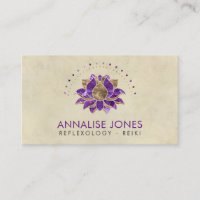 Améthyste et or pourpres de luxe Lotus