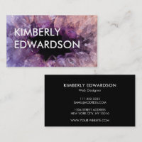 Améthyste mauve gemstone minéral texte gras