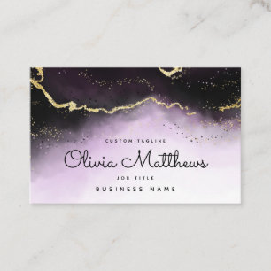Carte De Visite Améthyste Mist Ombre Ethérée Amethyst Purple Aquar
