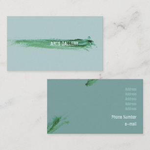 Carte De Visite Amiable Brosse verte Peignoirs Tirage main