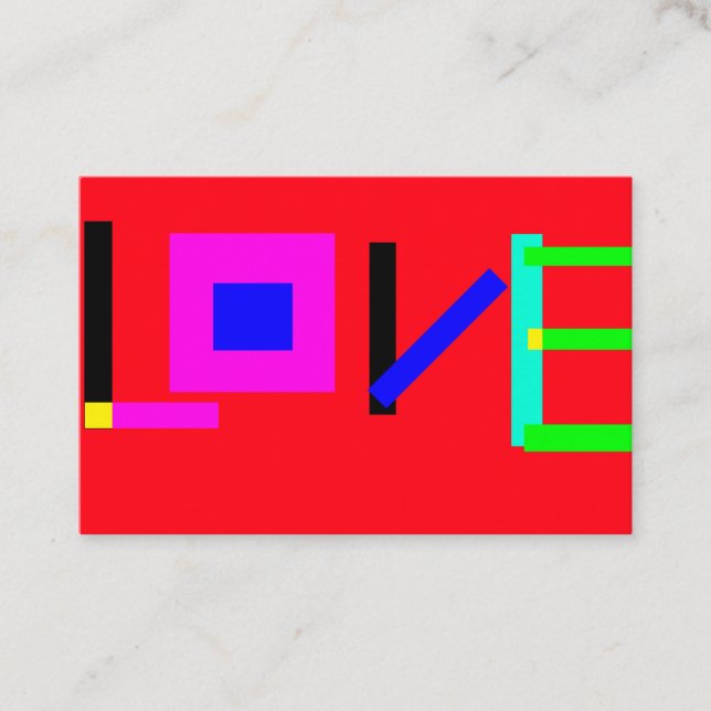 Carte De Visite Amour (Devant)