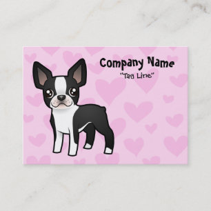 Carte De Visite Amour de Boston Terrier