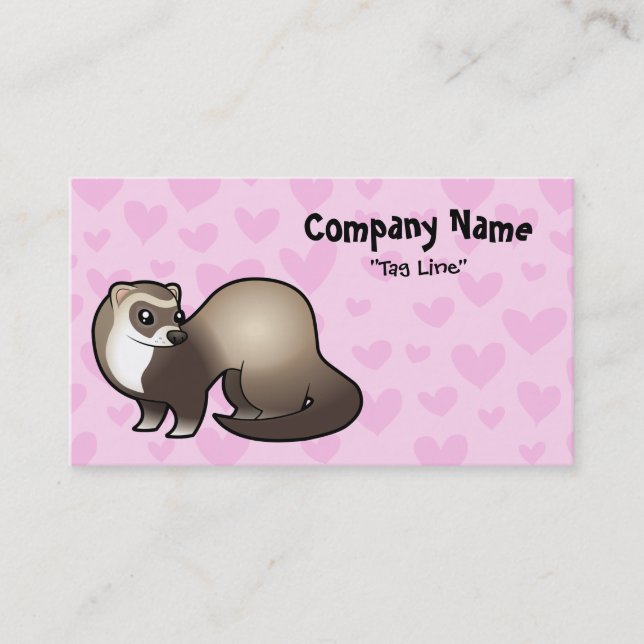 Carte De Visite Amour de furet (Devant)