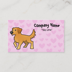 Carte De Visite Amour de golden retriever