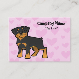 Carte De Visite Amour de rottweiler