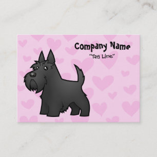 Carte De Visite Amour de Terrier d'écossais